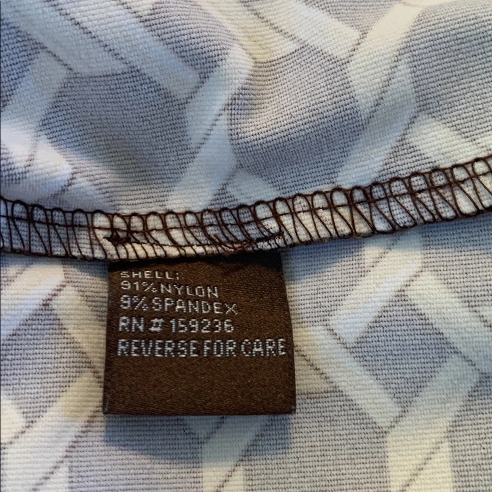 J. McLaughlin Brown and Mustard Geometric Long Sleeve Shift Dress size XL - Picture 10 of 11
